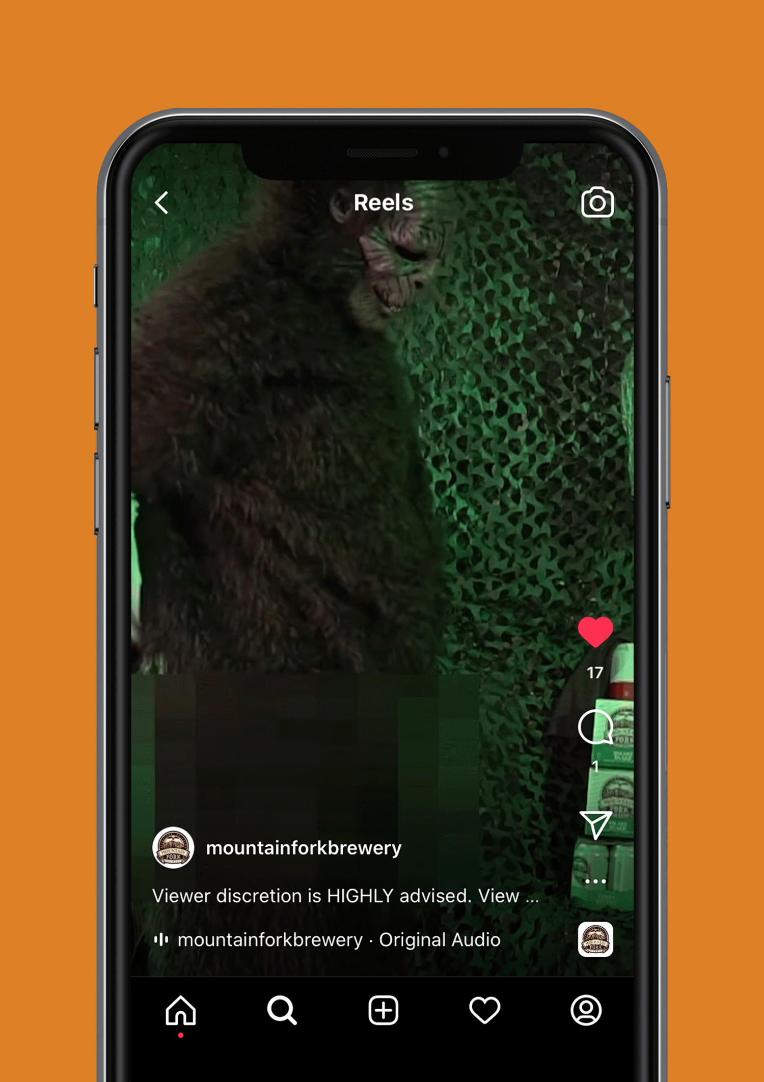 Animated Bigfoot sighting