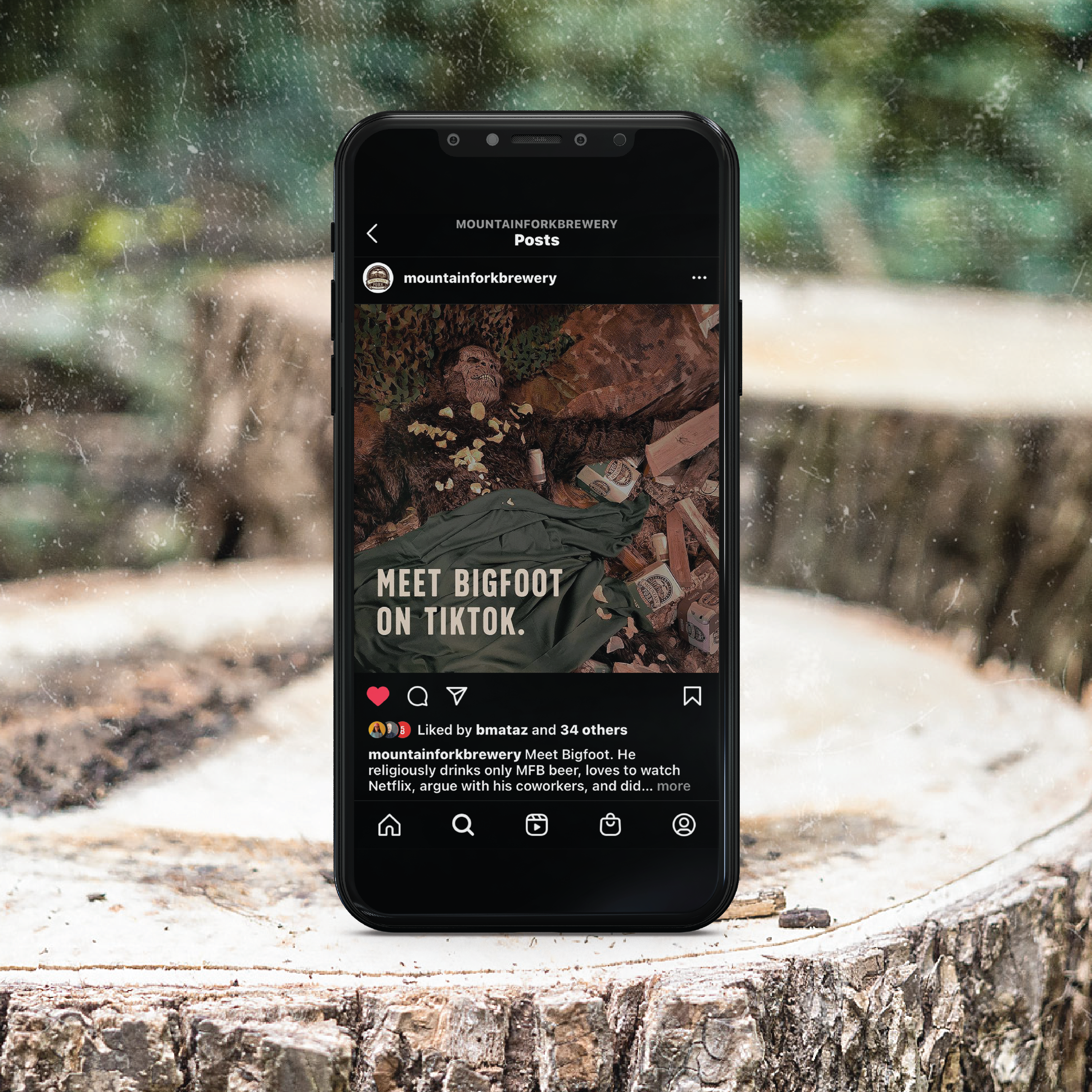 Bigfoot campaign social post