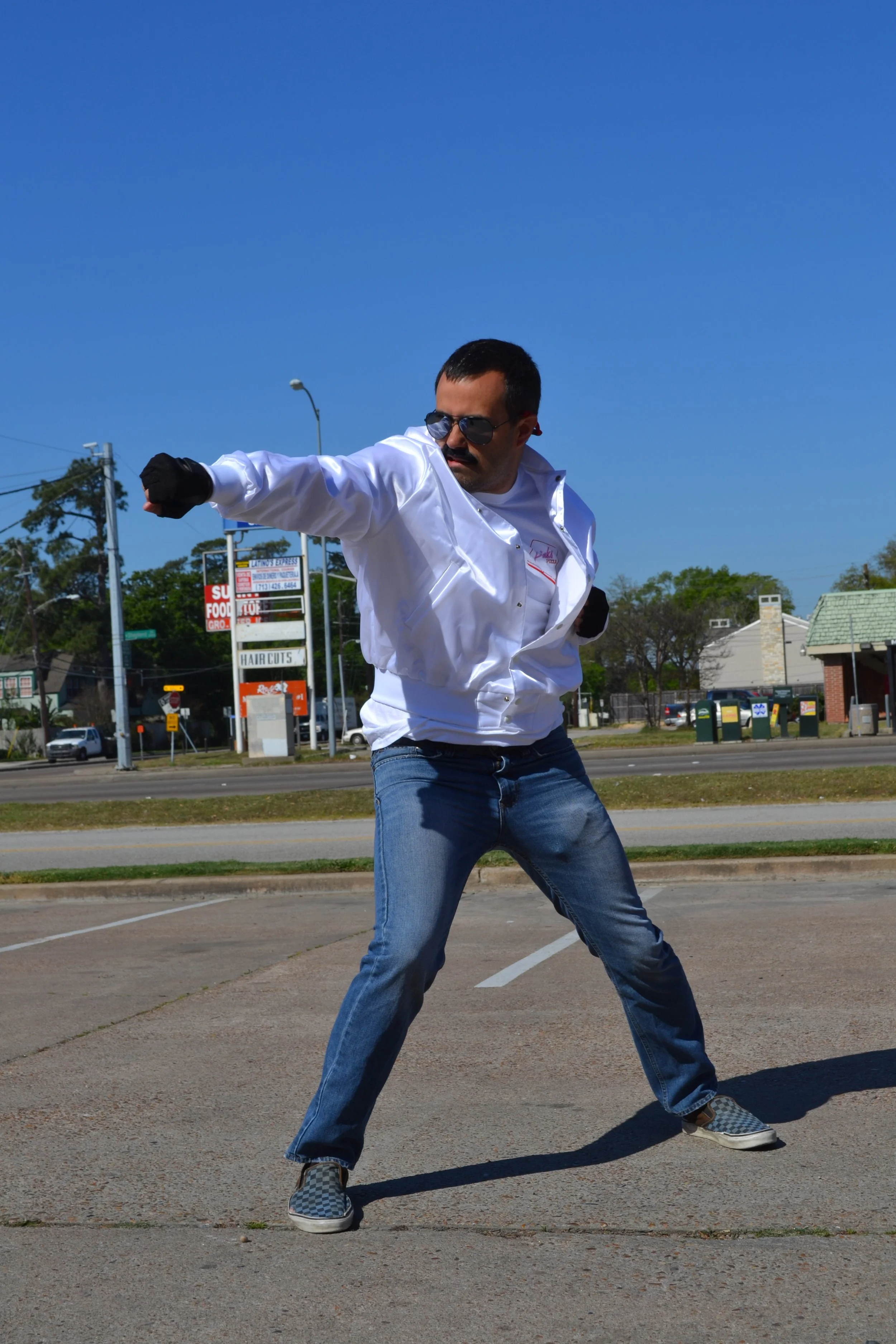 On the Slice of Justice shoot